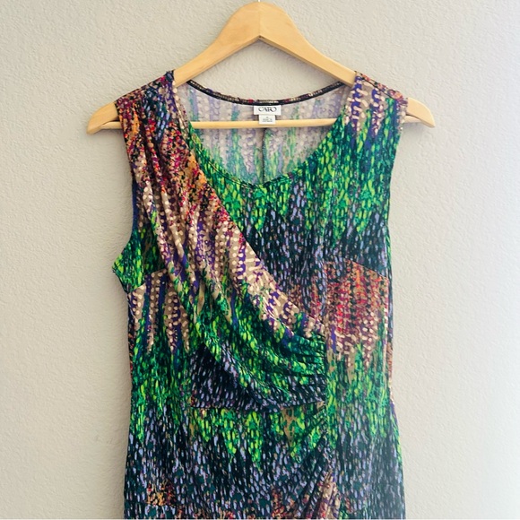 Cato Multicolor Midi Dress Size M Elegant Workwear Wedding Guest Style - Picture 3 of 8